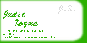judit kozma business card